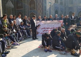 اعزام مددجویان مرکز توانبخشی شهید آیت اله صدوقی به مشهد مقدس 